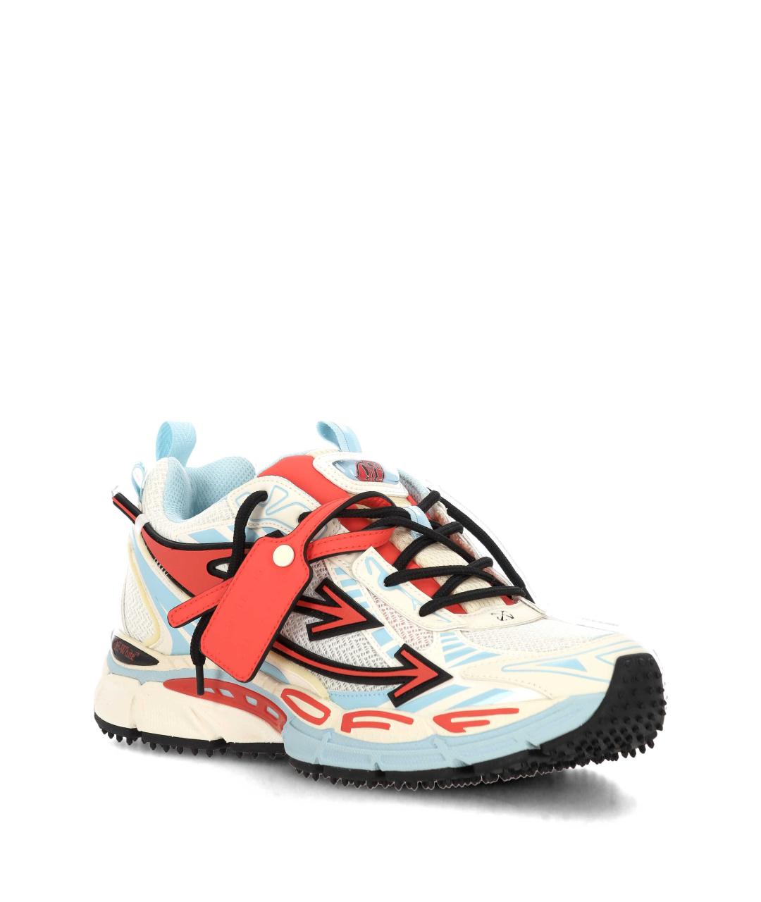 OFF-WHITE Мульти текстильные низкие кроссовки / кеды, фото 2