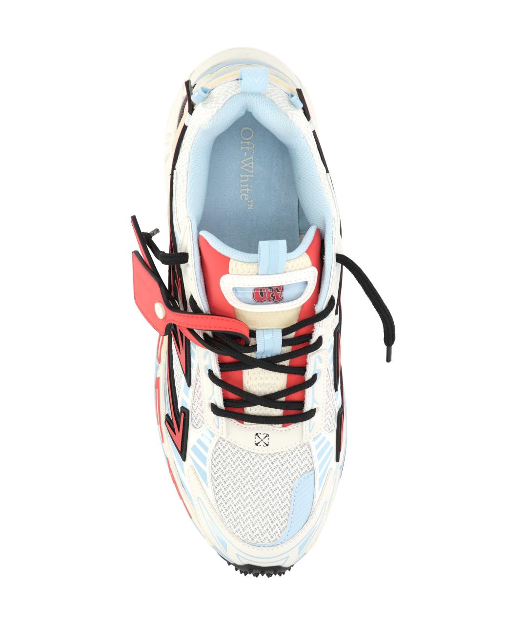 OFF-WHITE Мульти текстильные низкие кроссовки / кеды, фото 4
