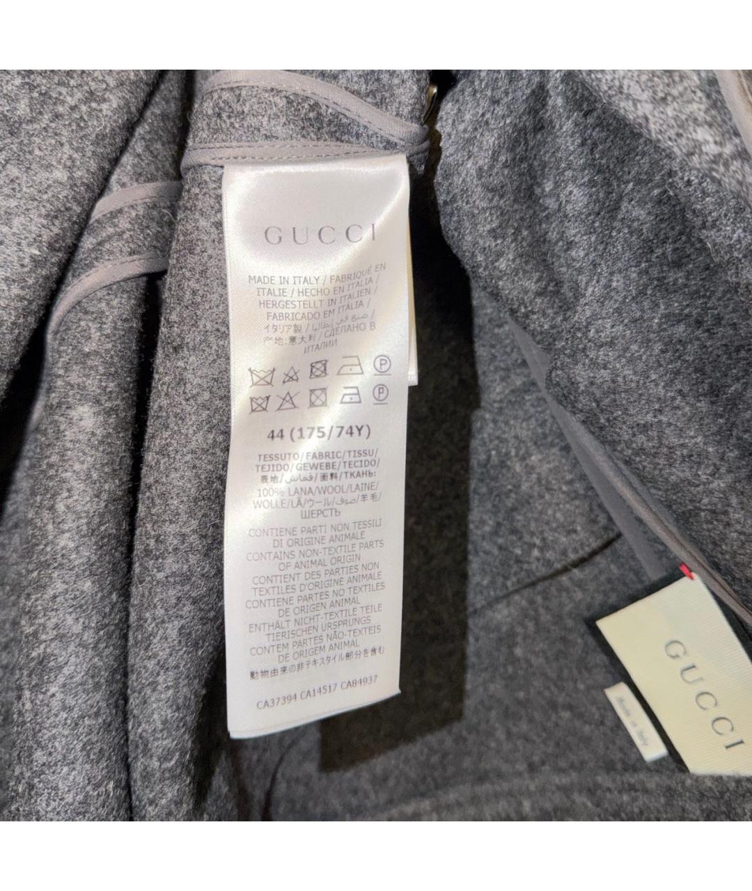 GUCCI Серая юбка миди, фото 4