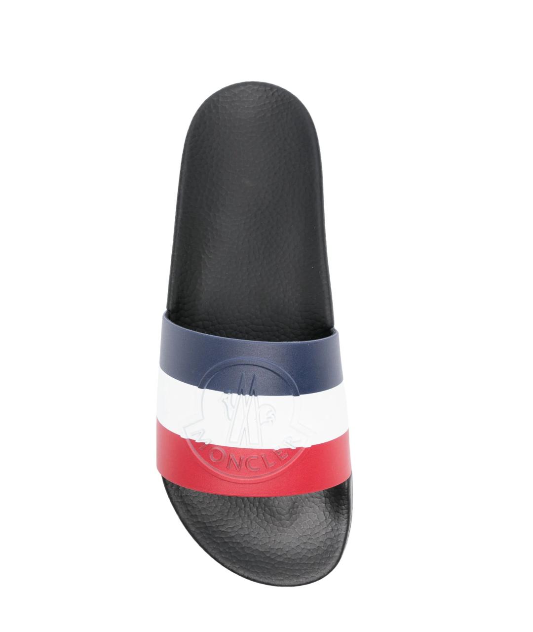 MONCLER Мульти резиновые шлепанцы, фото 4