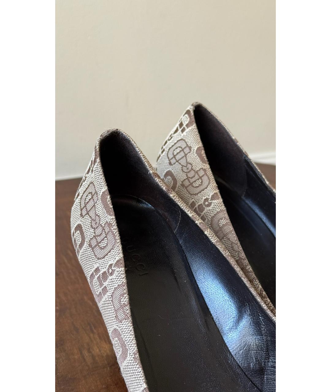 GUCCI Бежевые туфли, фото 4