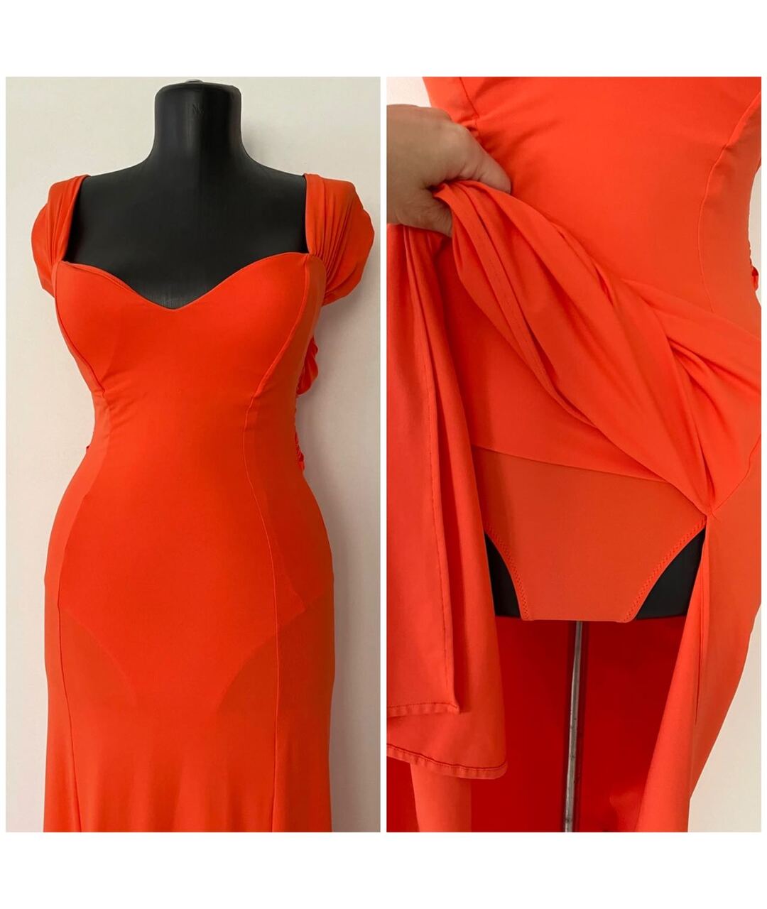 FISICO Оранжевое повседневное платье, фото 3