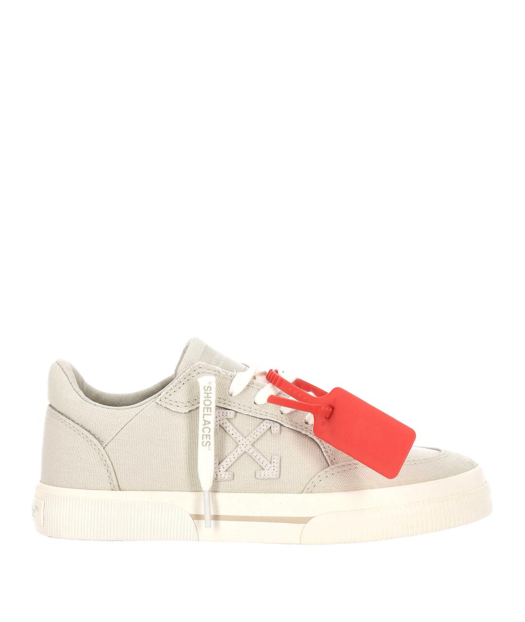 OFF-WHITE Серые замшевые кеды, фото 1