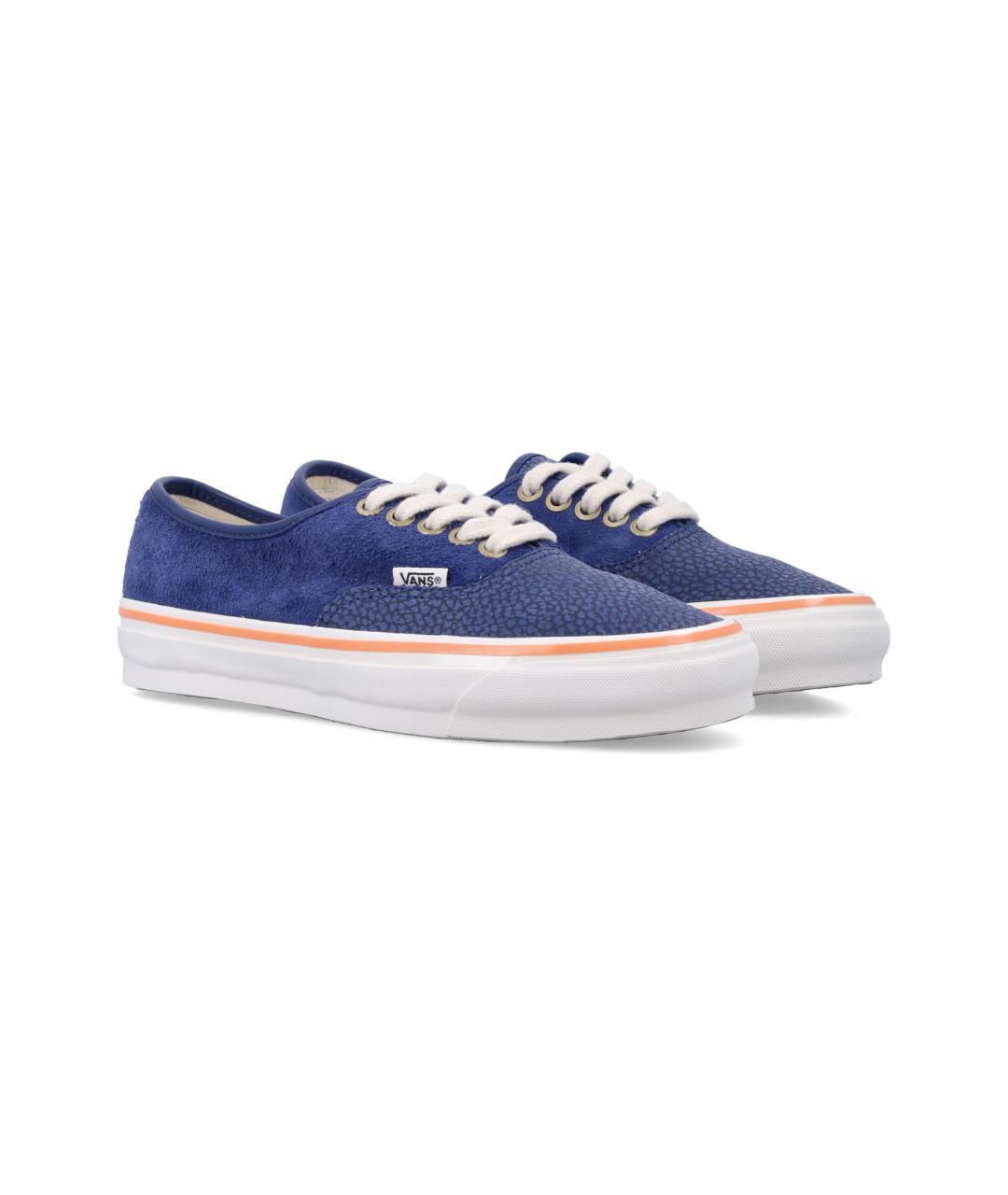 VANS Синие кожаные кроссовки, фото 3