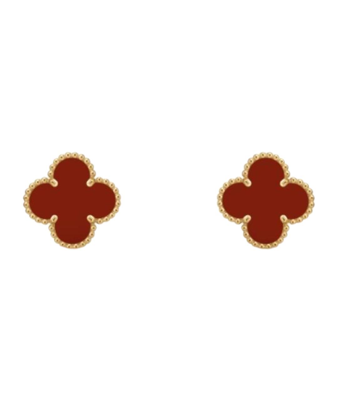VAN CLEEF & ARPELS Красные серьги из желтого золота, фото 1