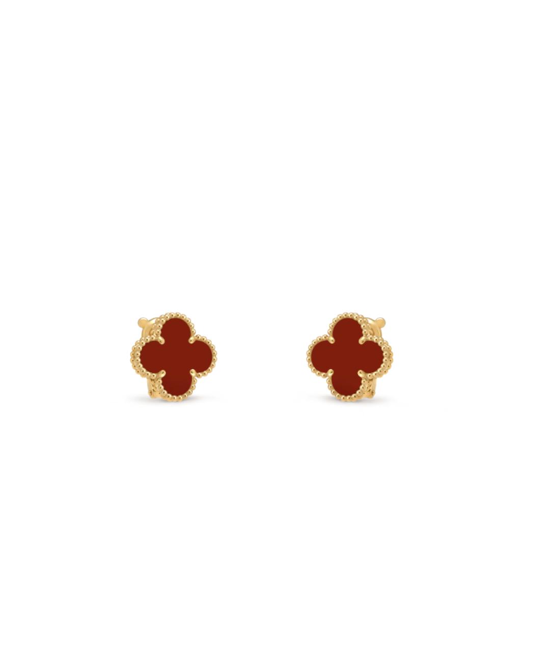 VAN CLEEF & ARPELS Красные серьги из желтого золота, фото 3