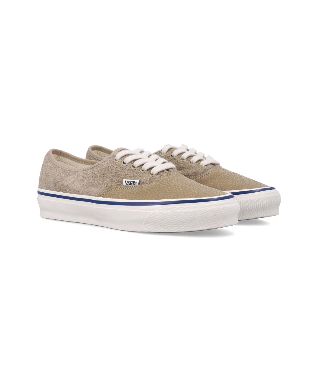 VANS Бежевые кожаные кроссовки, фото 3
