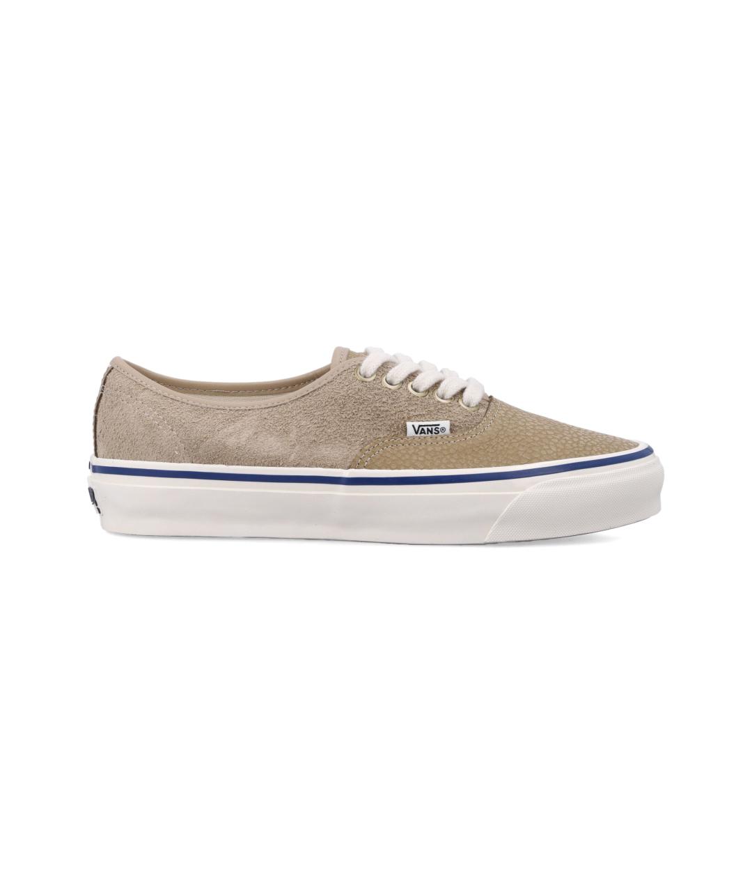 VANS Бежевые кожаные кроссовки, фото 1