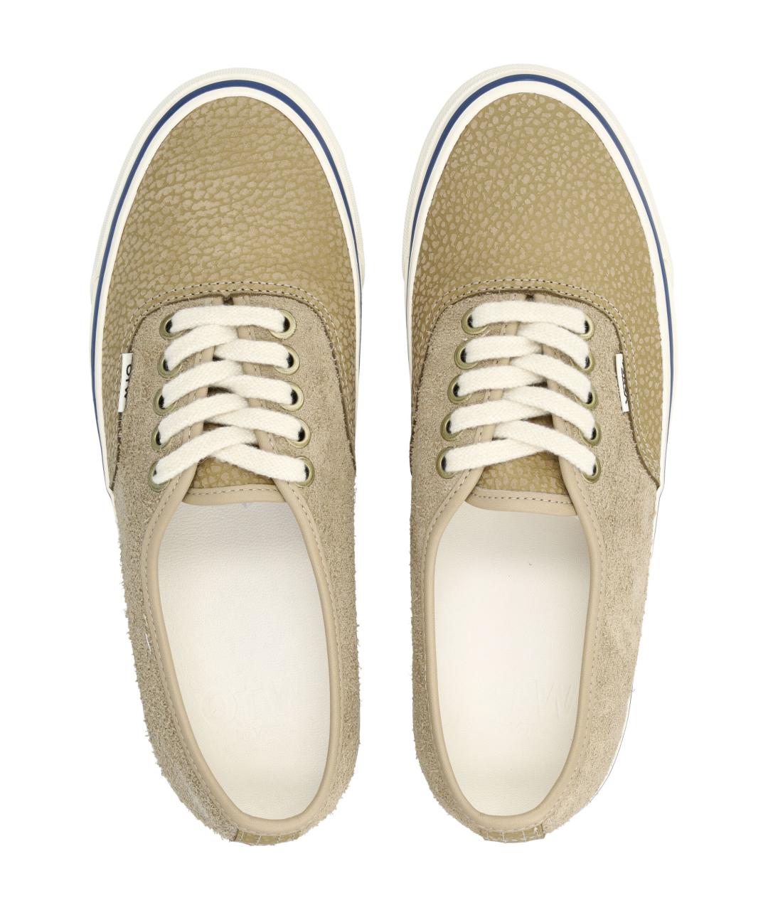 VANS Бежевые кожаные кроссовки, фото 2