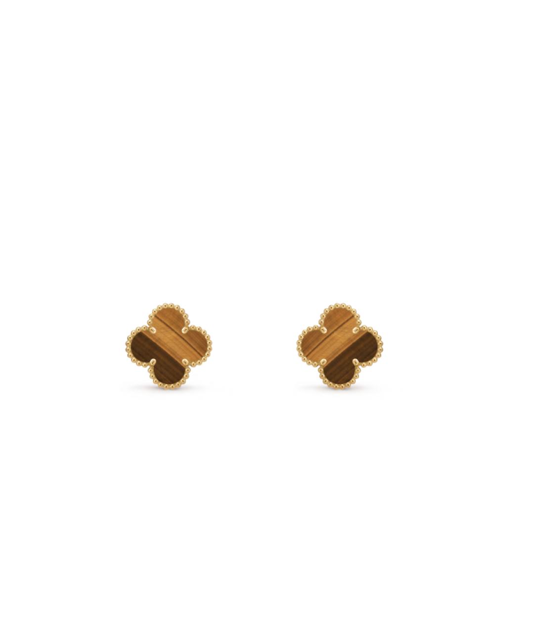 VAN CLEEF & ARPELS Оранжевые серьги из желтого золота, фото 4