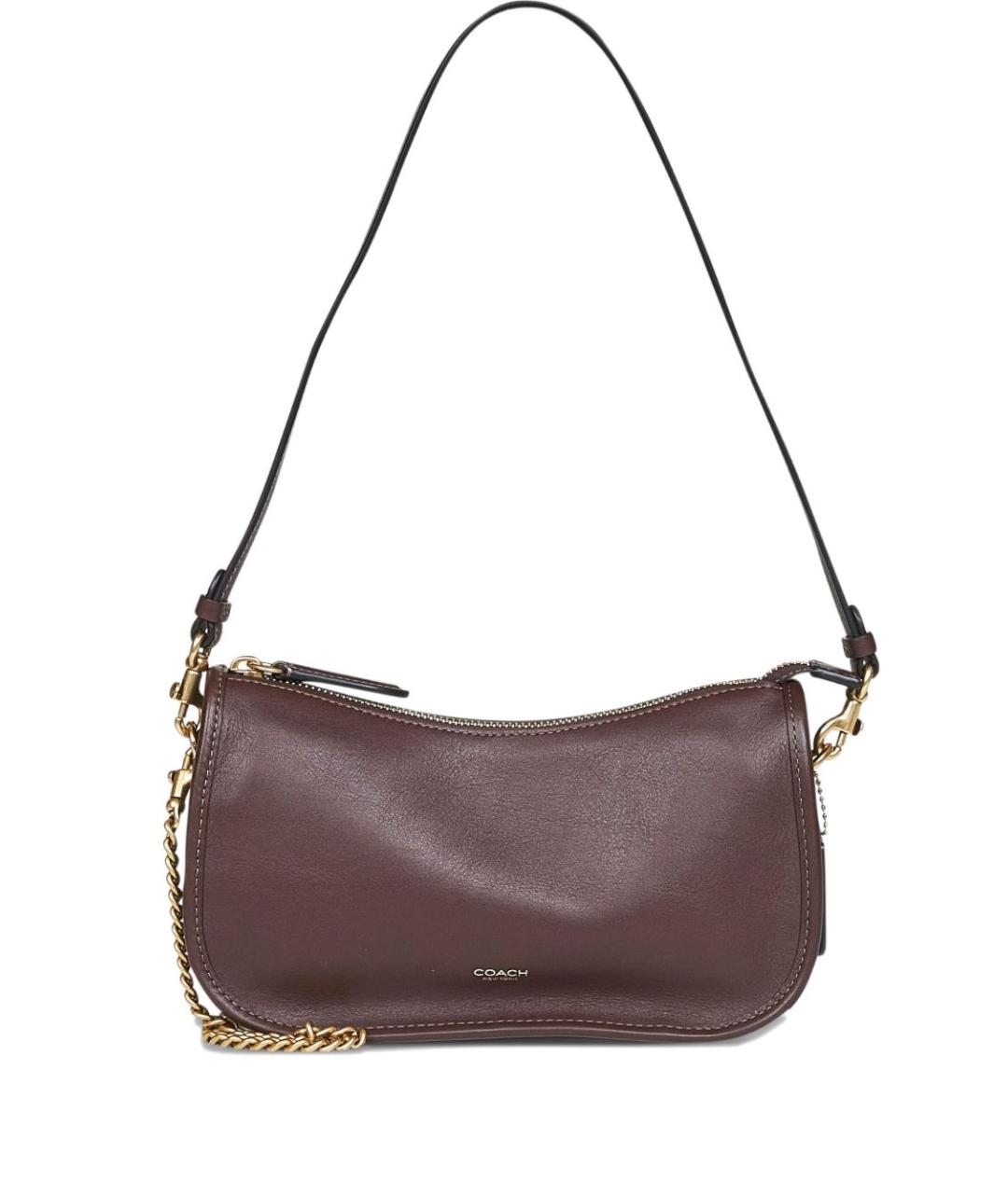 COACH Коричневая кожаная сумка тоут, фото 1