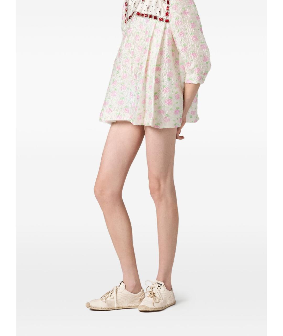 MIU MIU Бежевые текстильные кроссовки, фото 4