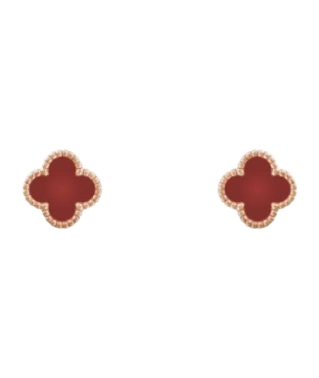 VAN CLEEF & ARPELS Красные серьги из розового золота, фото 2