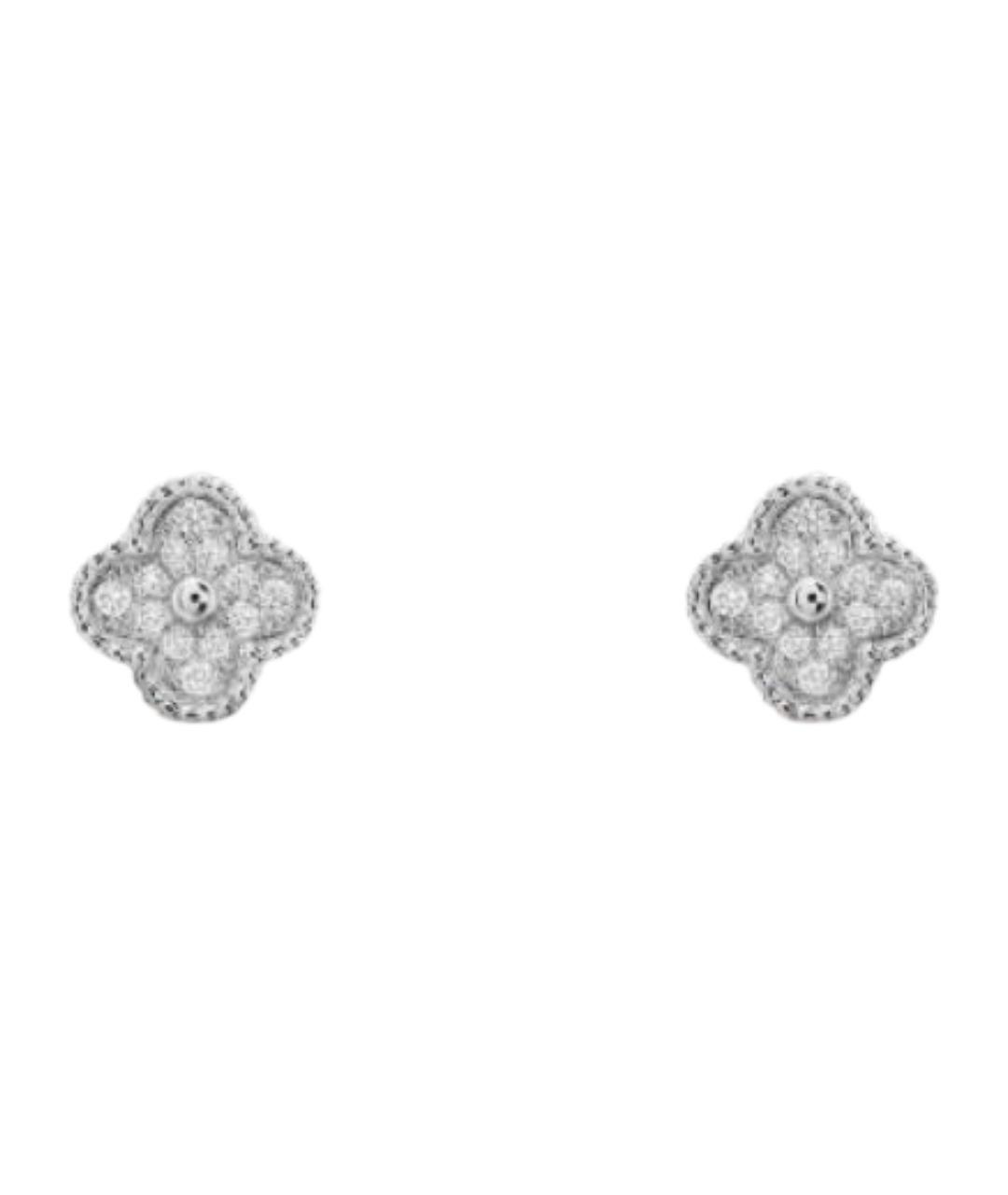 VAN CLEEF & ARPELS Серебряные серьги из белого золота, фото 1