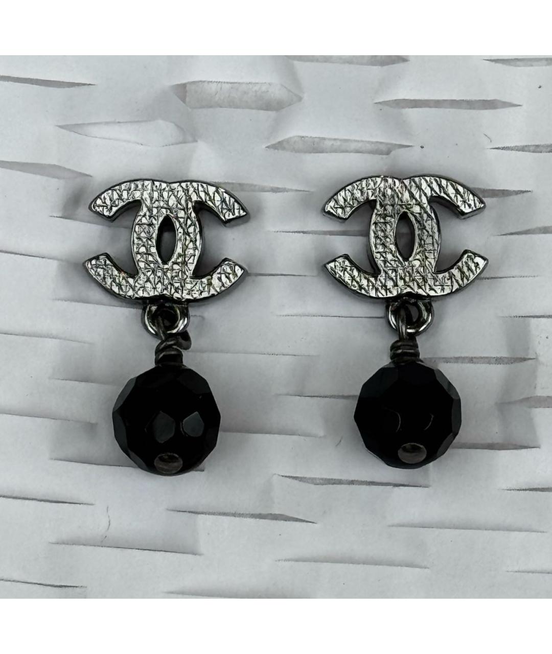 CHANEL Серебряные металлические серьги, фото 7