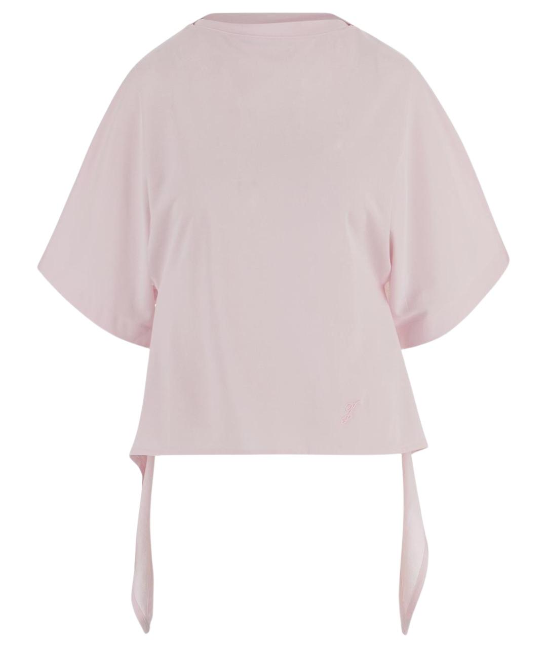 JACQUEMUS Розовая хлопковая футболка, фото 1