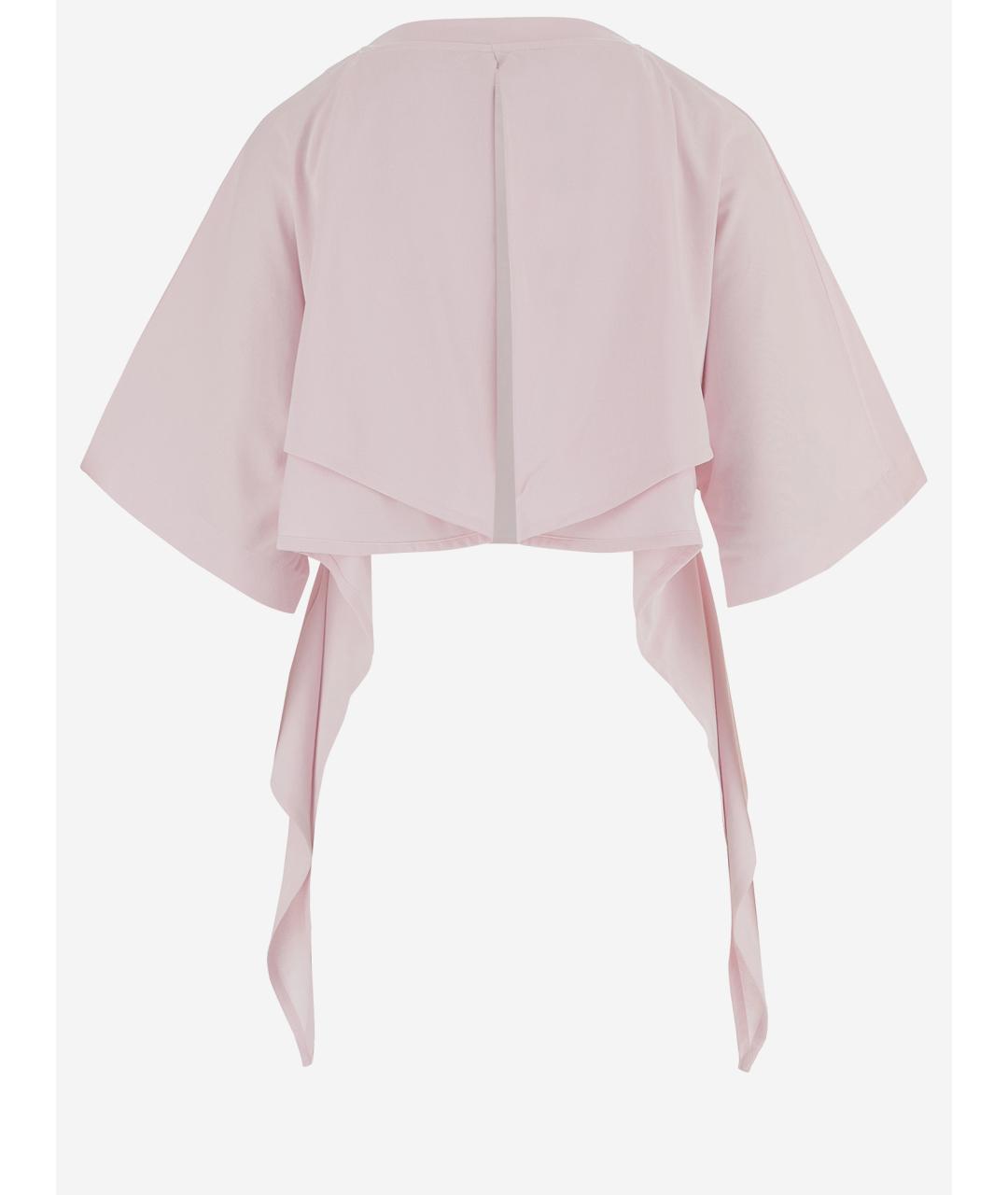 JACQUEMUS Розовая хлопковая футболка, фото 2