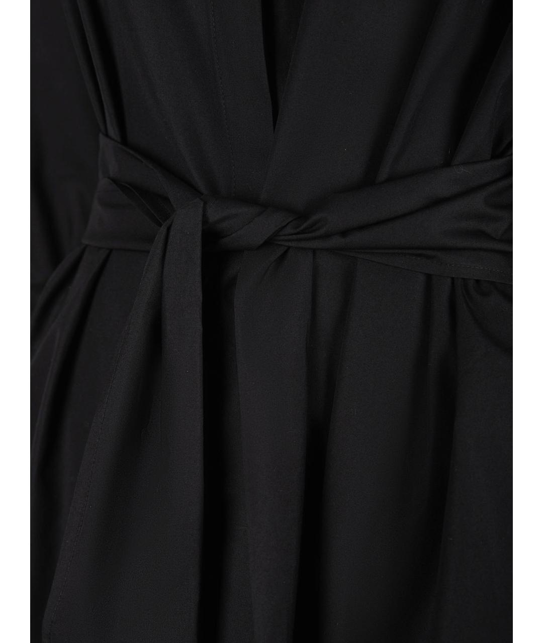'S MAX MARA Черное хлопковое повседневное платье, фото 4
