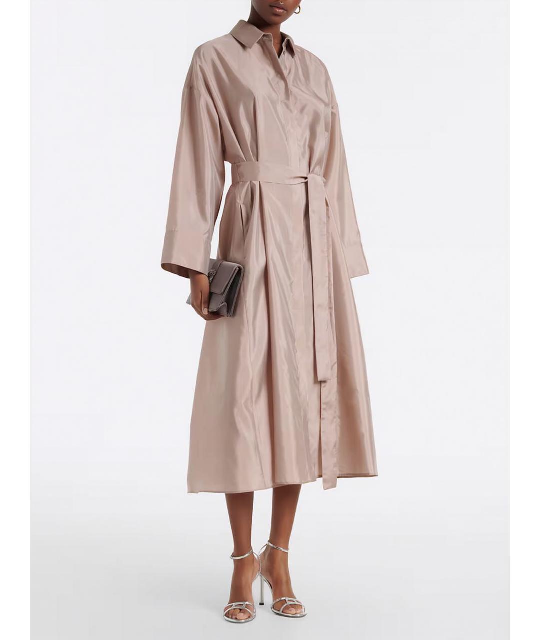 'S MAX MARA Розовое полиэстеровое повседневное платье, фото 2