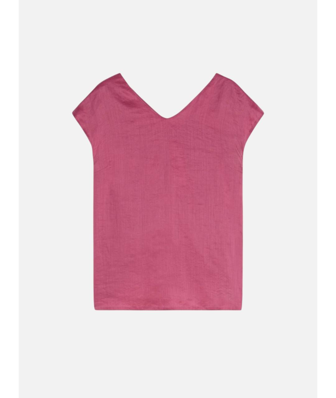 'S MAX MARA Розовая льняная футболка, фото 1