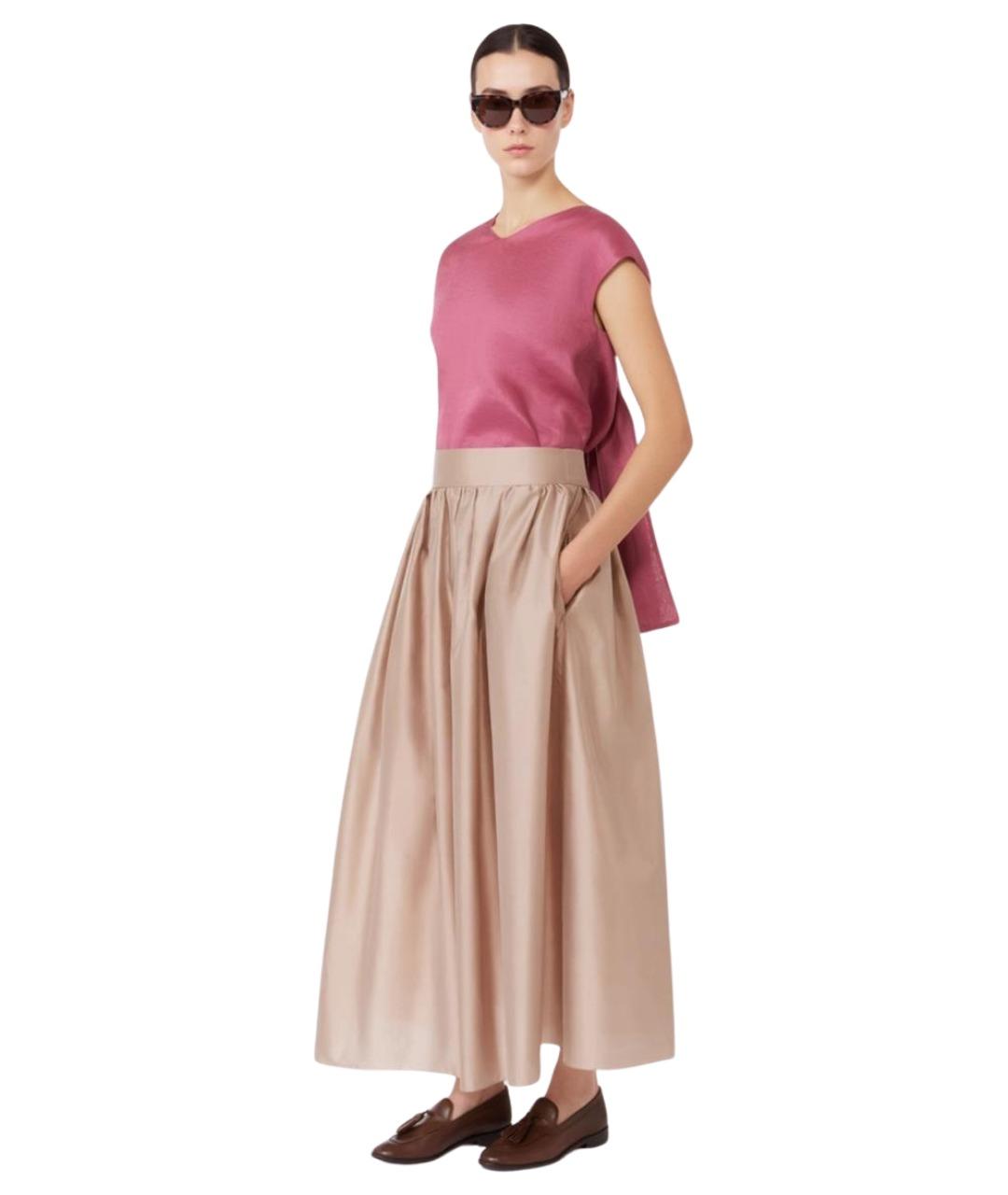 'S MAX MARA Розовая льняная футболка, фото 2
