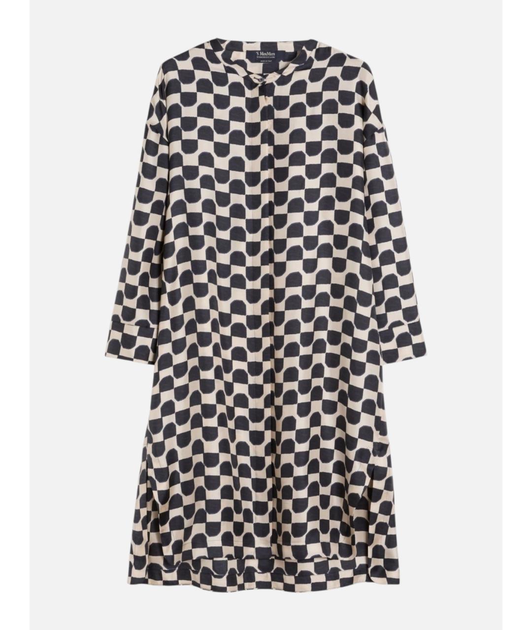 'S MAX MARA Мульти шелковое повседневное платье, фото 6