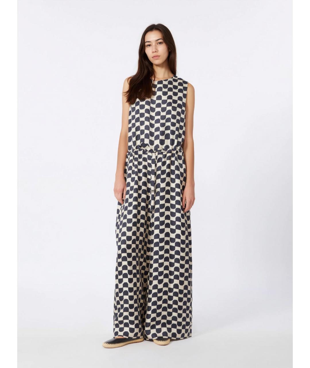 'S MAX MARA Мульти шелковый комбинезон, фото 4