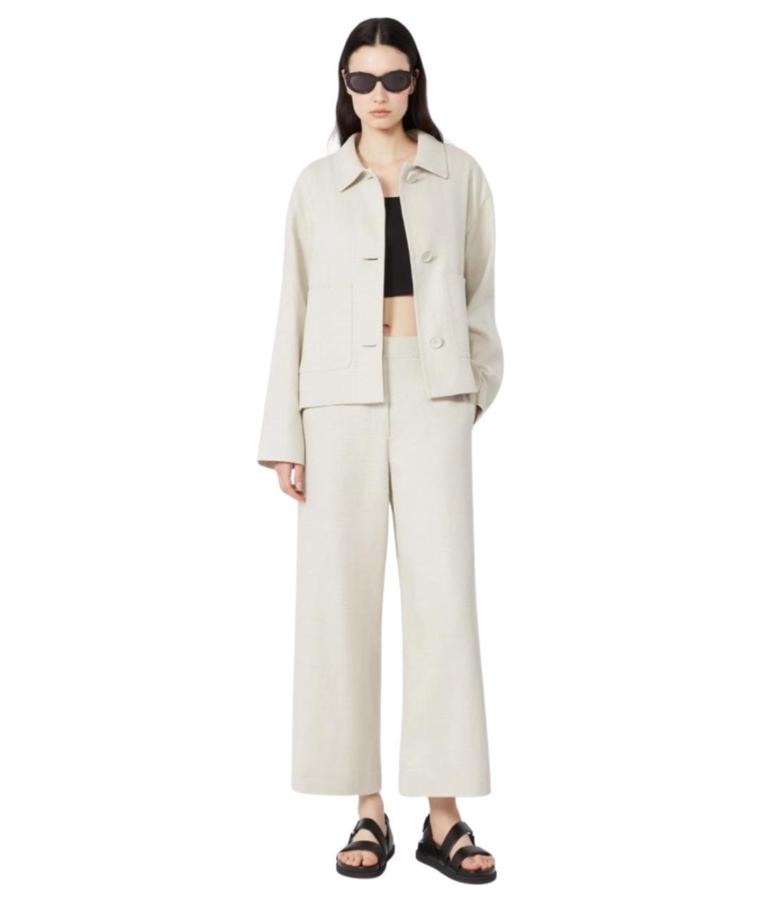 'S MAX MARA Белая льняная куртка, фото 2