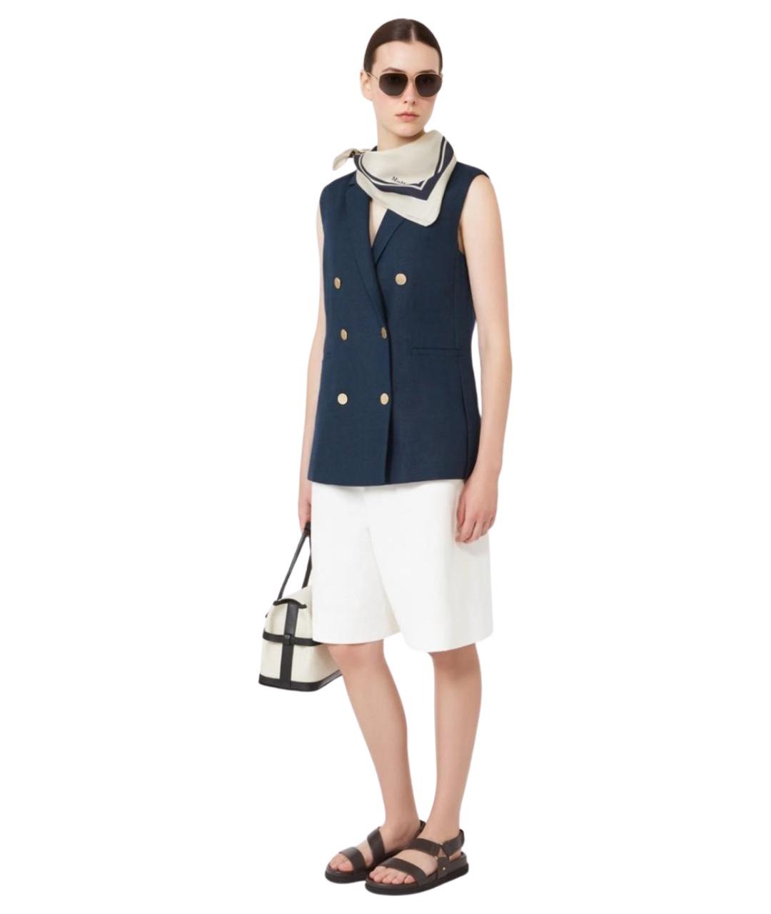 'S MAX MARA Белые хлопковые шорты, фото 2