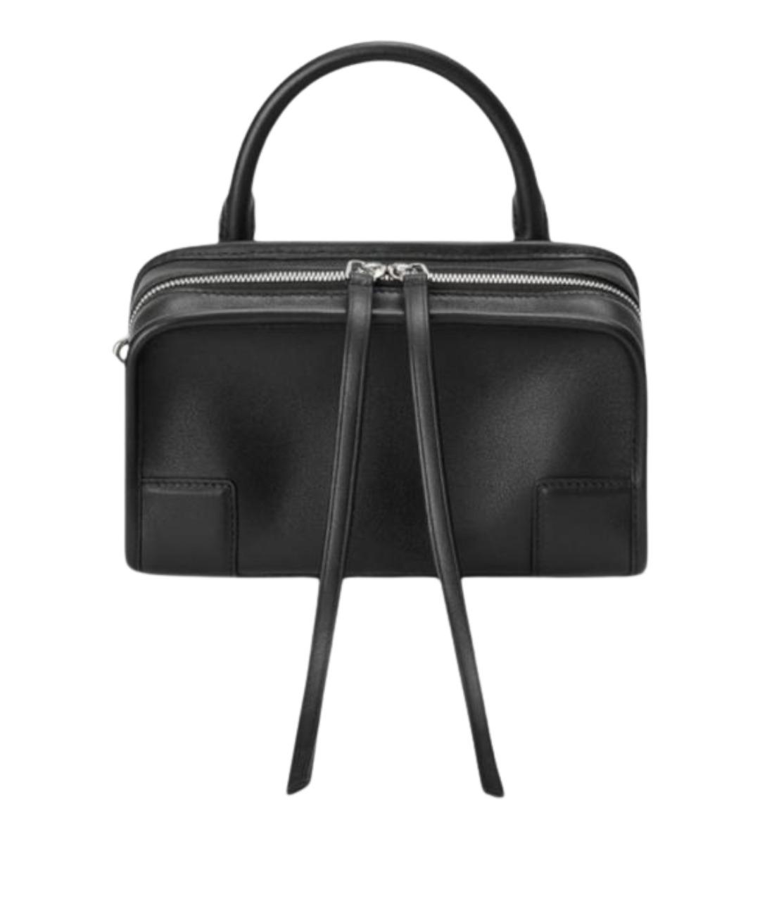 LOEWE Черная кожаная сумка с короткими ручками, фото 1