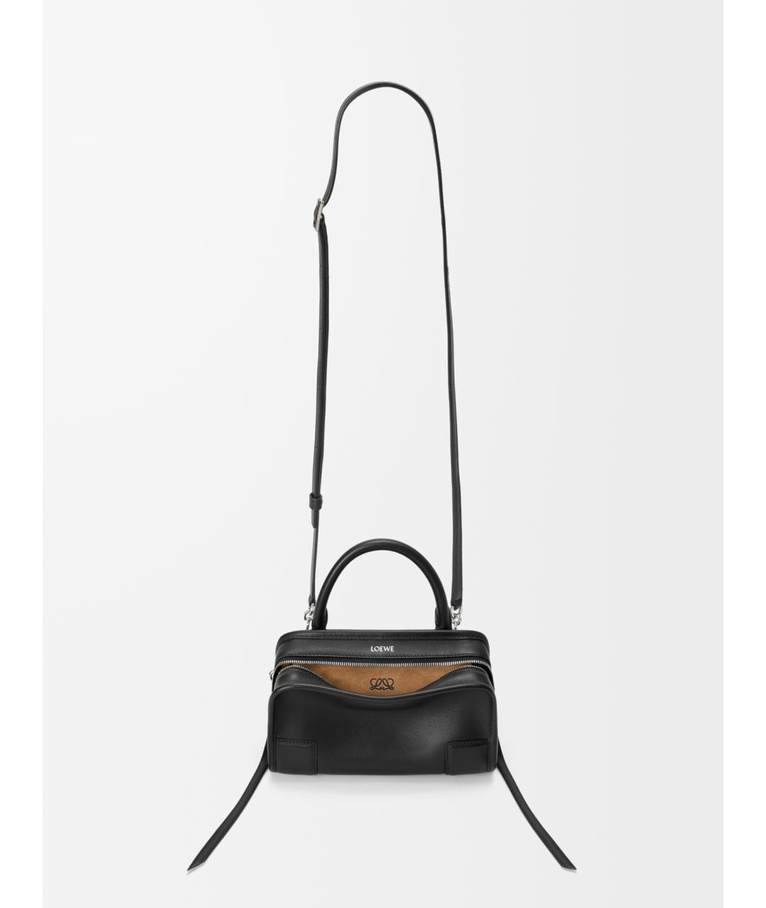 LOEWE Черная кожаная сумка с короткими ручками, фото 3