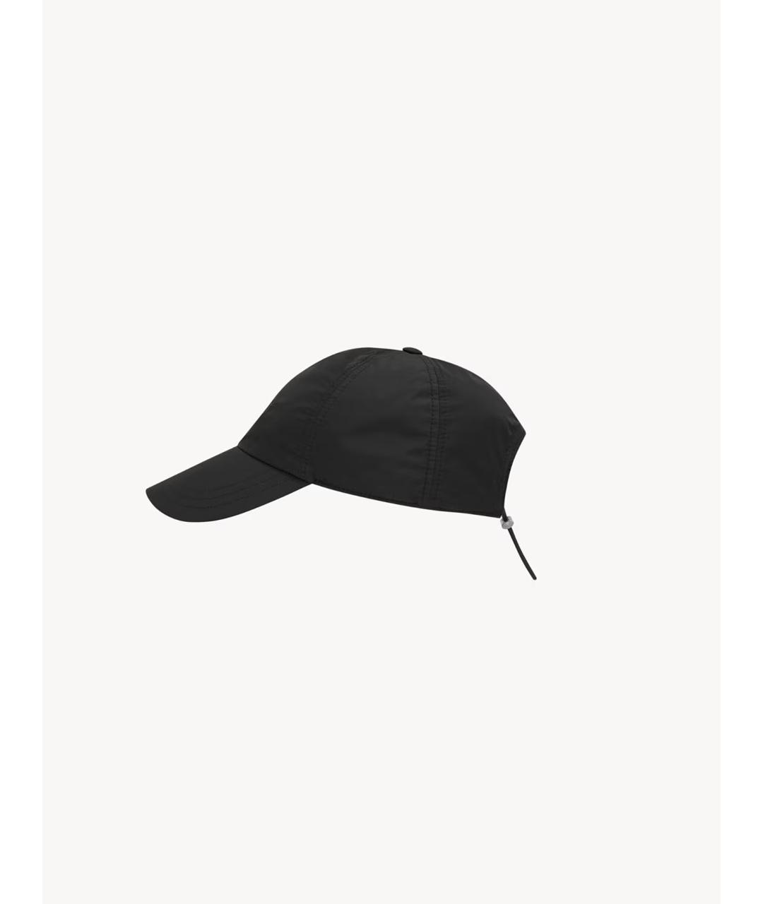 SAINT LAURENT Черная хлопковая кепка, фото 2