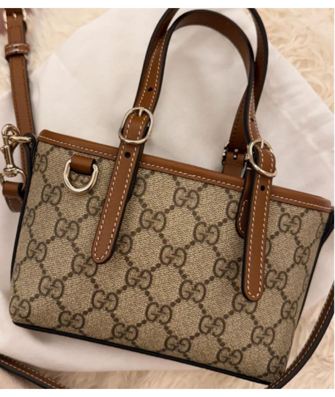 GUCCI Коричневая сумка тоут, фото 7