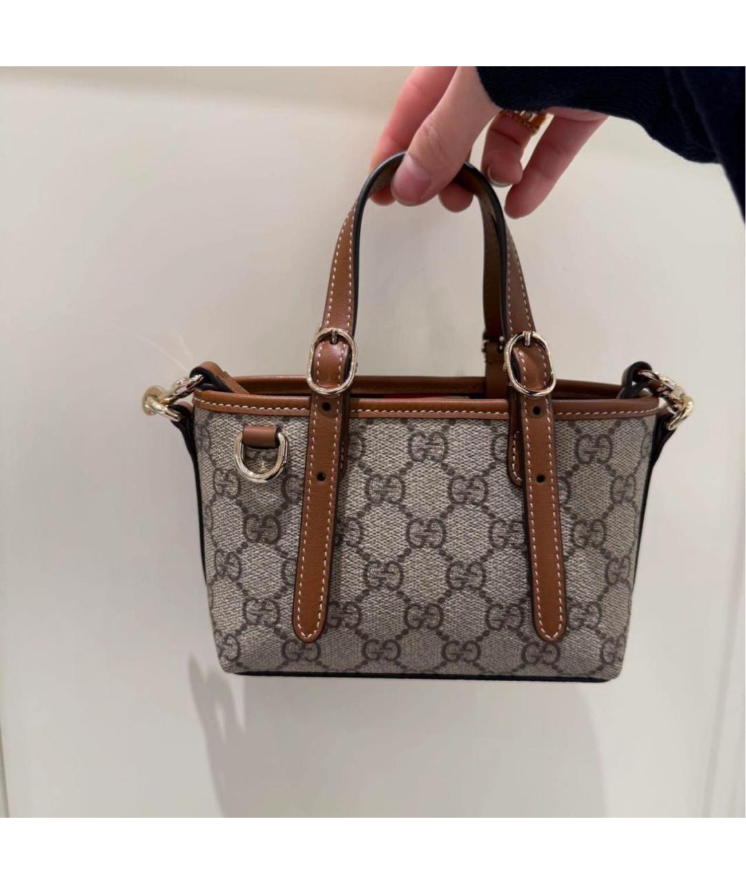 GUCCI Коричневая сумка тоут, фото 5