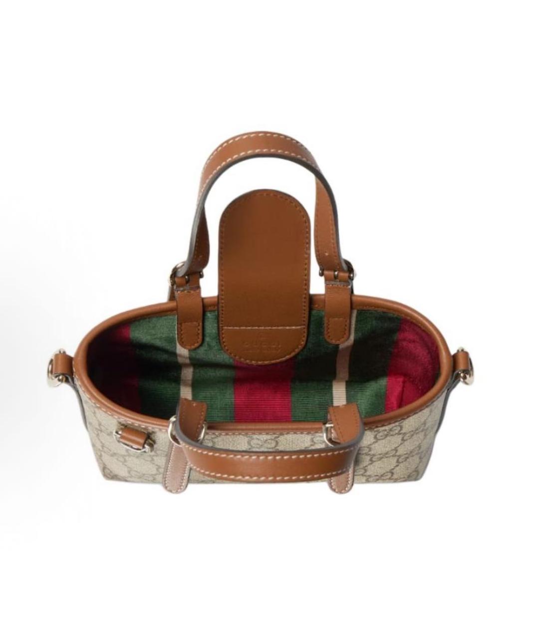 GUCCI Коричневая сумка тоут, фото 3