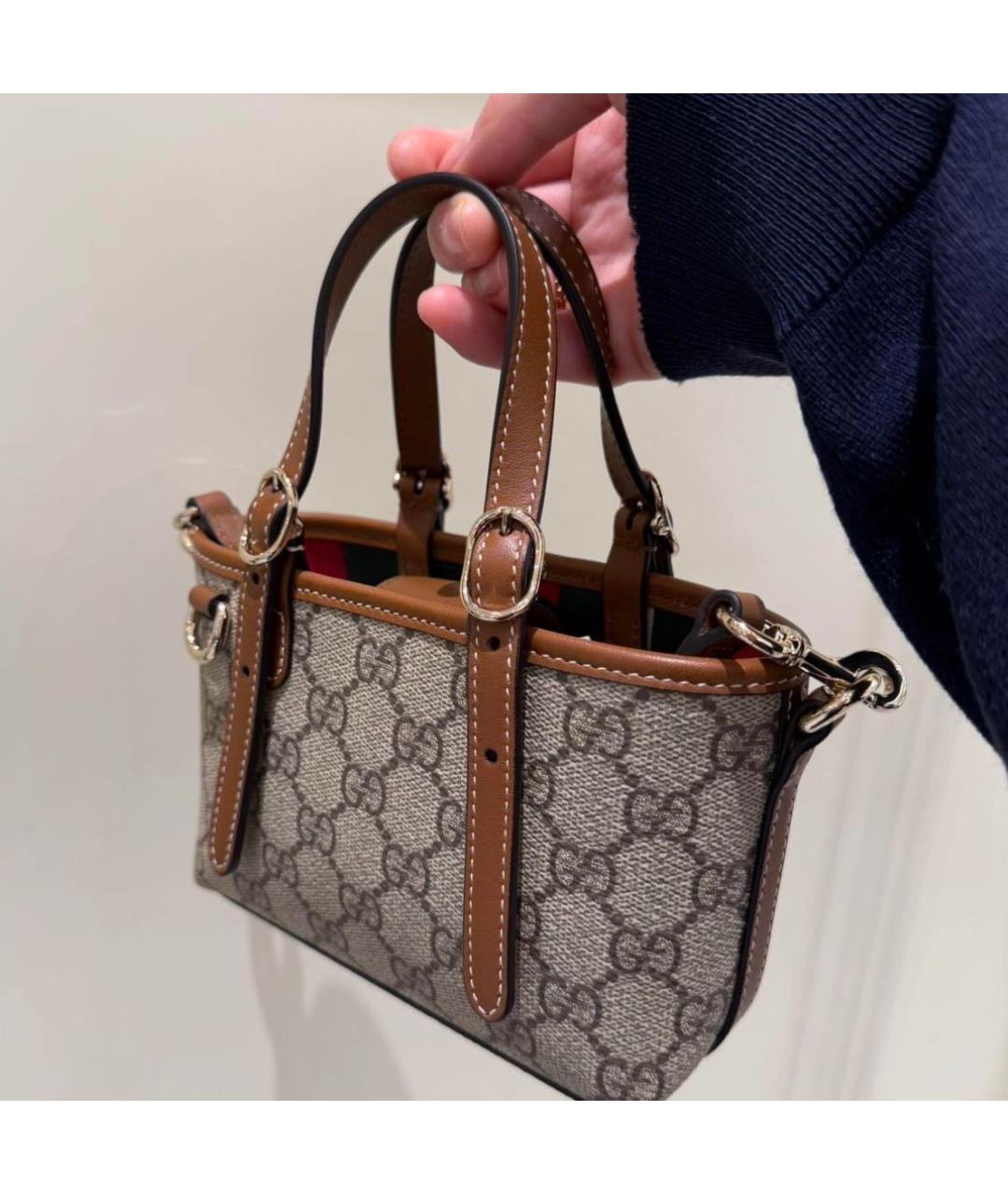 GUCCI Коричневая сумка тоут, фото 8