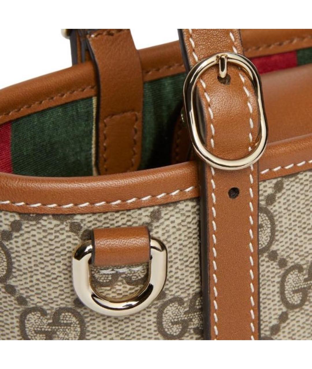 GUCCI Коричневая сумка тоут, фото 4