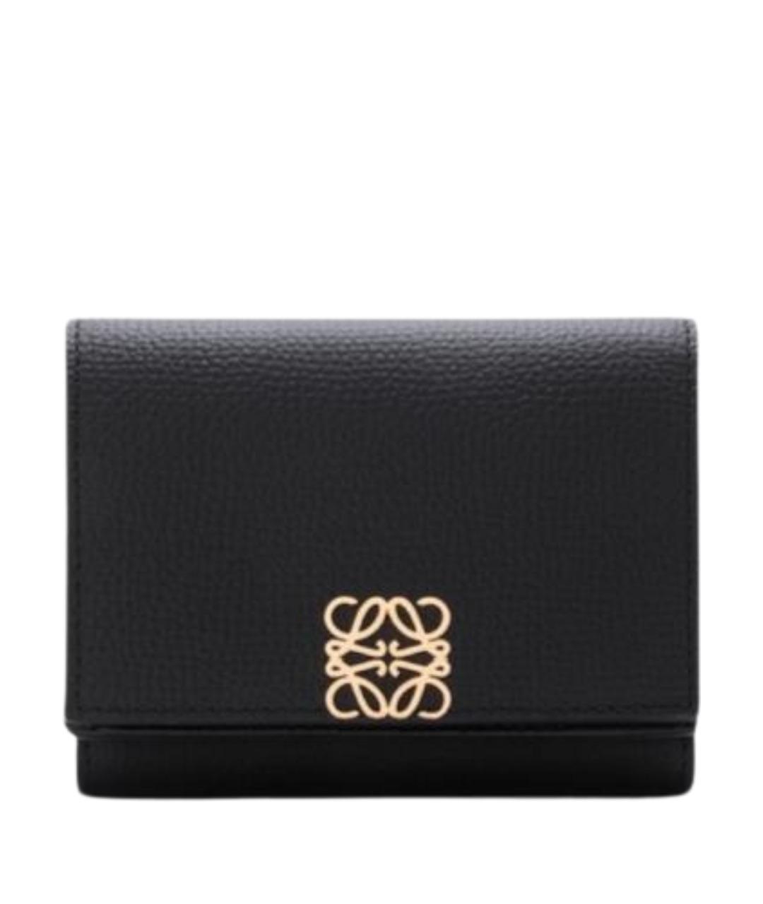 LOEWE Черный кожаный кошелек, фото 1