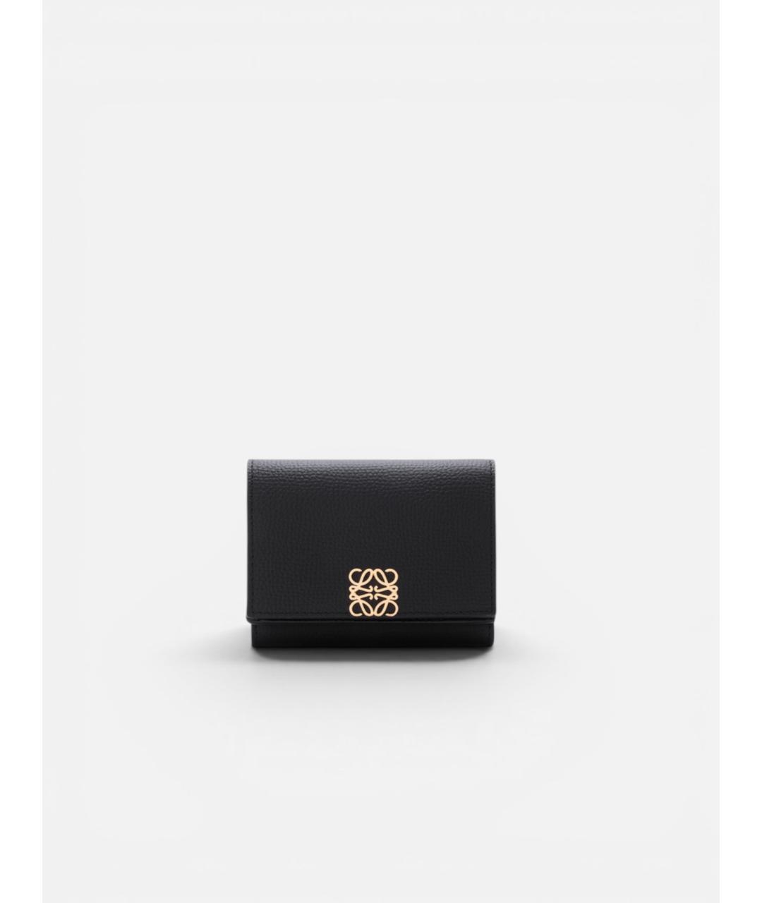 LOEWE Черный кожаный кошелек, фото 3
