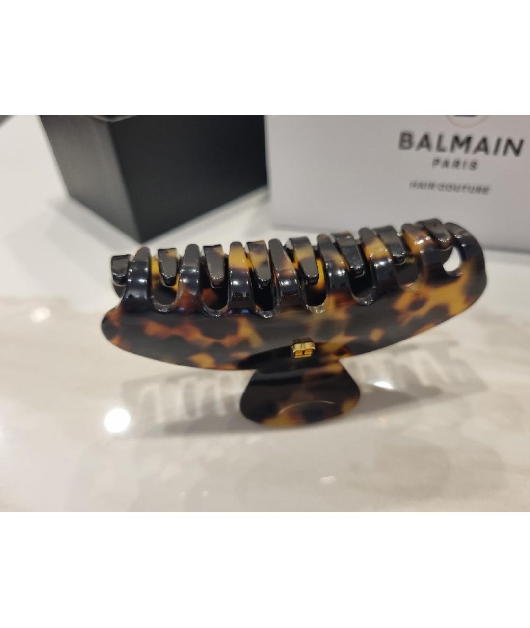 BALMAIN Коричневая заколка, фото 2