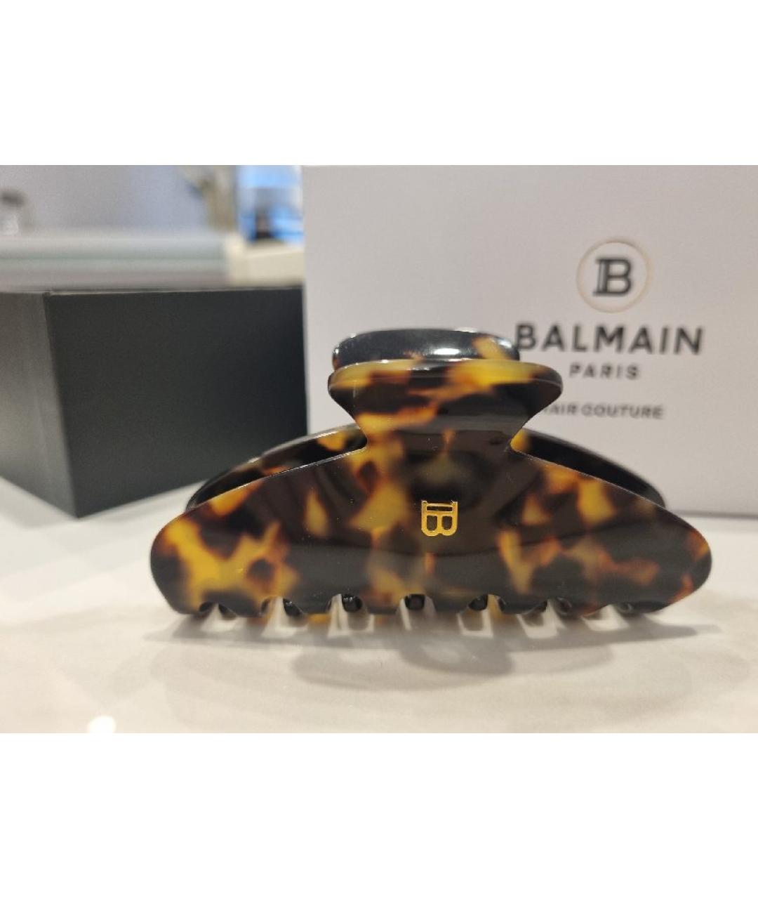 BALMAIN Коричневая заколка, фото 8