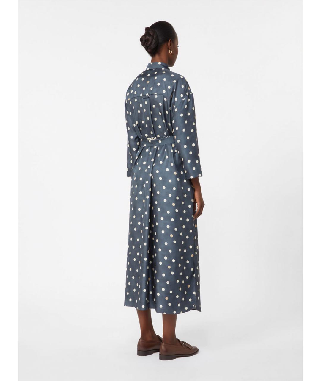'S MAX MARA Мульти шелковое повседневное платье, фото 4