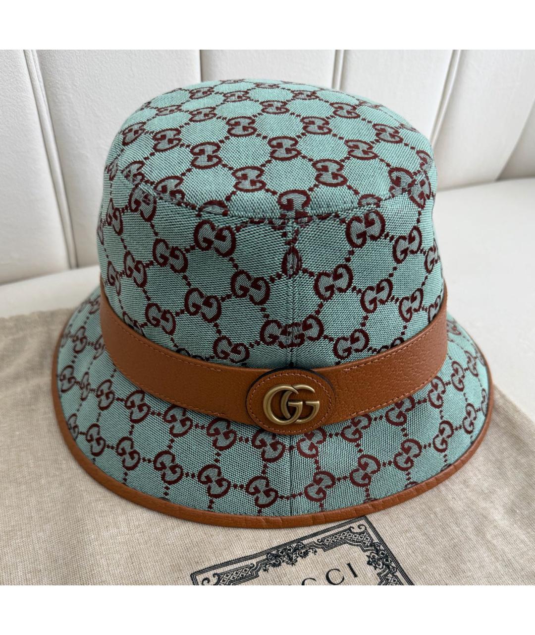 GUCCI Зеленая панама, фото 5