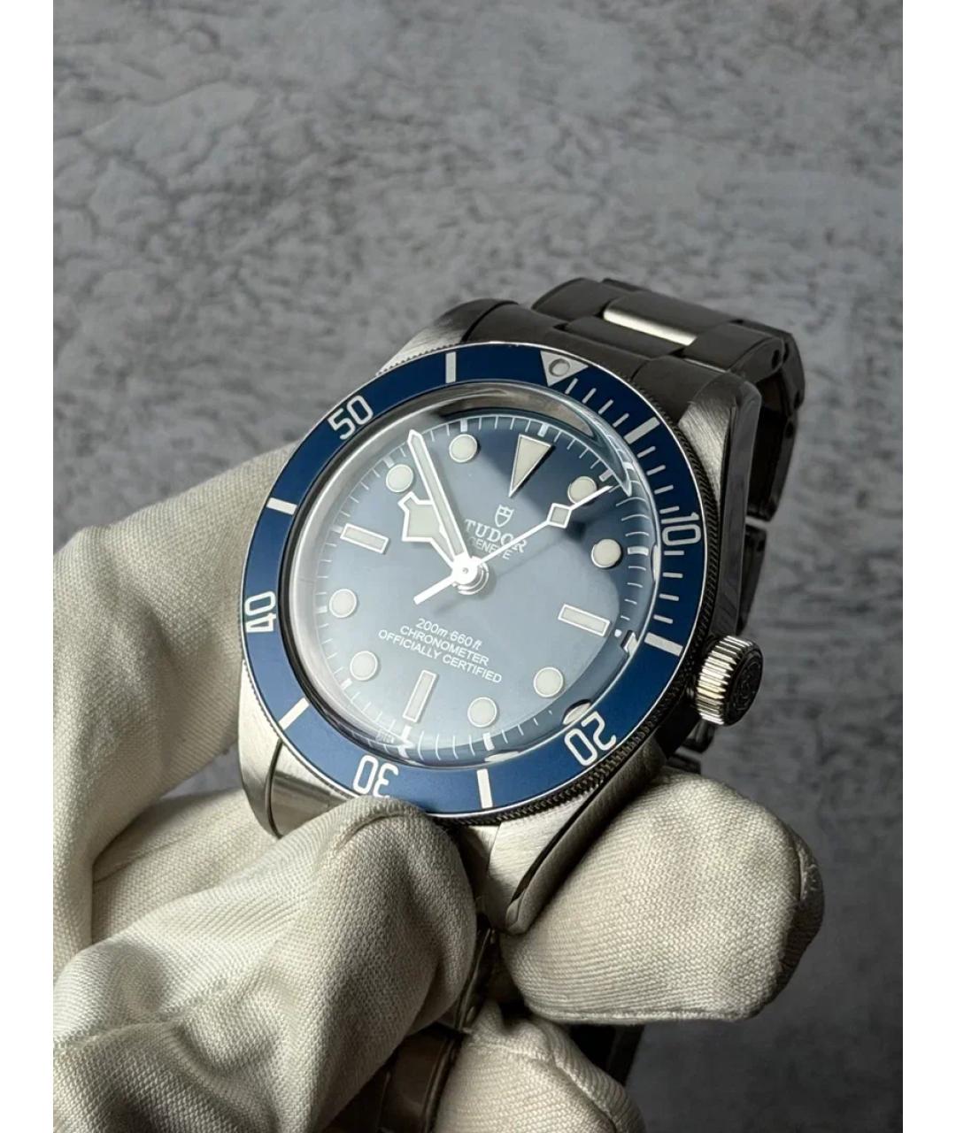 TUDOR Синие стальные часы, фото 4