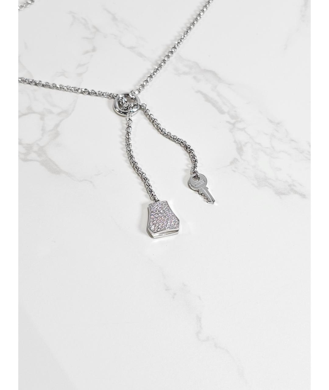 HERMES Серебряное колье из белого золота, фото 3