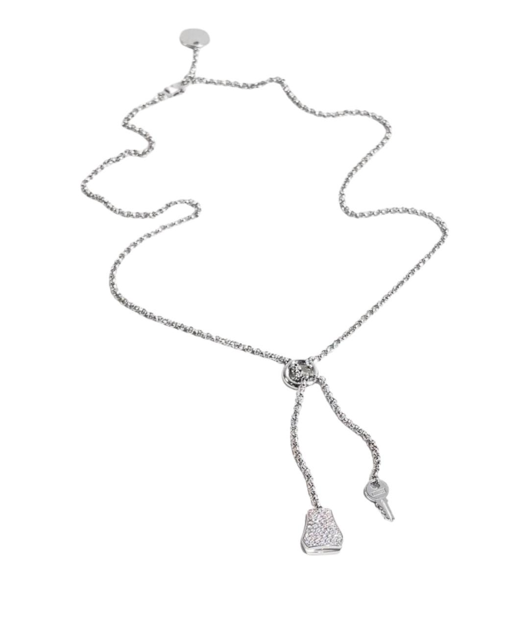 HERMES Серебряное колье из белого золота, фото 1