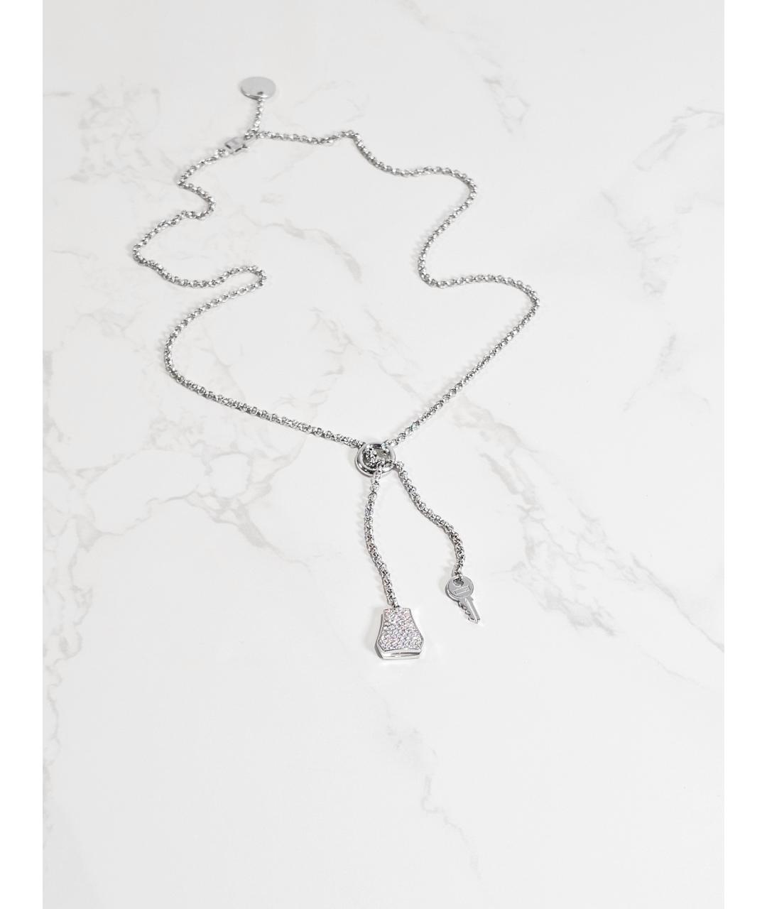 HERMES Серебряное колье из белого золота, фото 4