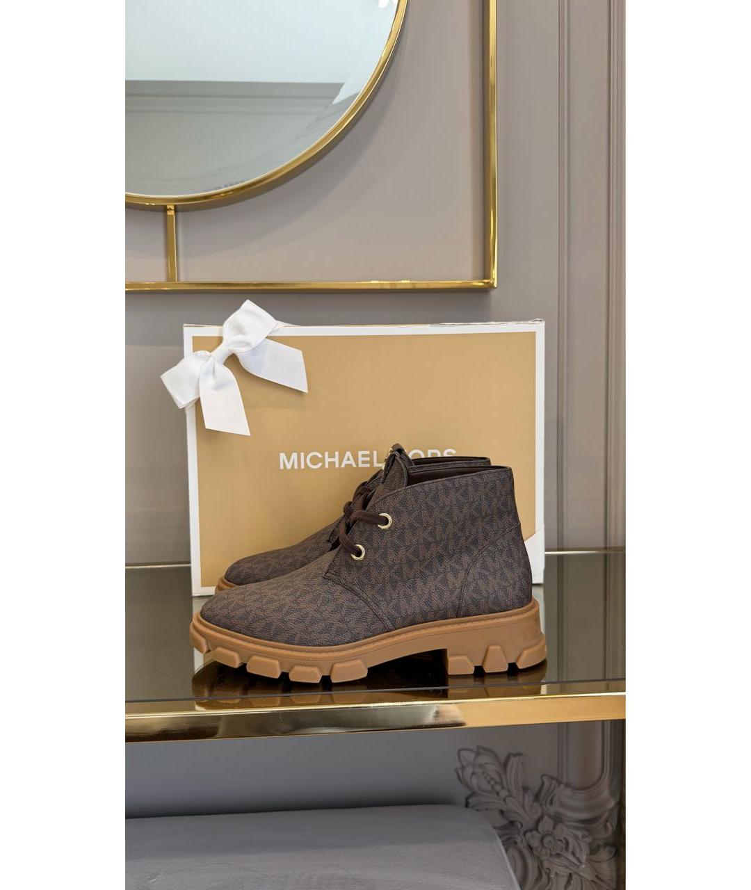 MICHAEL KORS Коричневые ботинки, фото 3