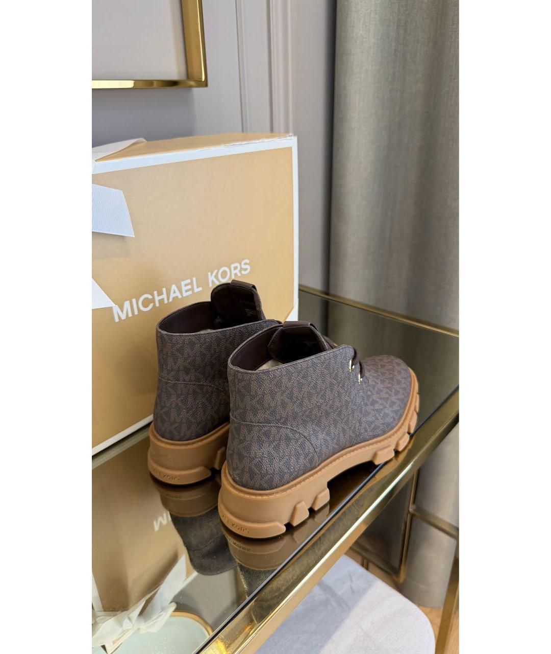 MICHAEL KORS Коричневые ботинки, фото 5