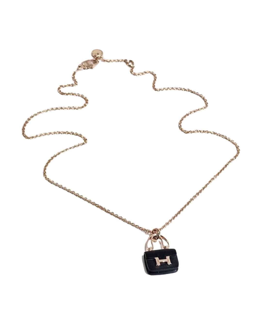 HERMES Золотое колье из розового золота, фото 1